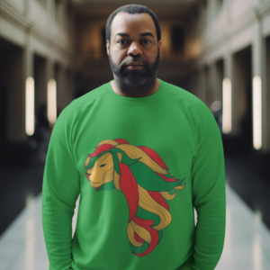 Home ai created mockup of a bearded man wearing a rounded neck sweatshirt m33848 (1)