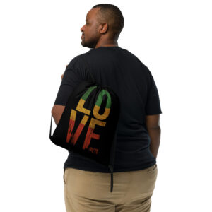 1luv drawstring bag black
