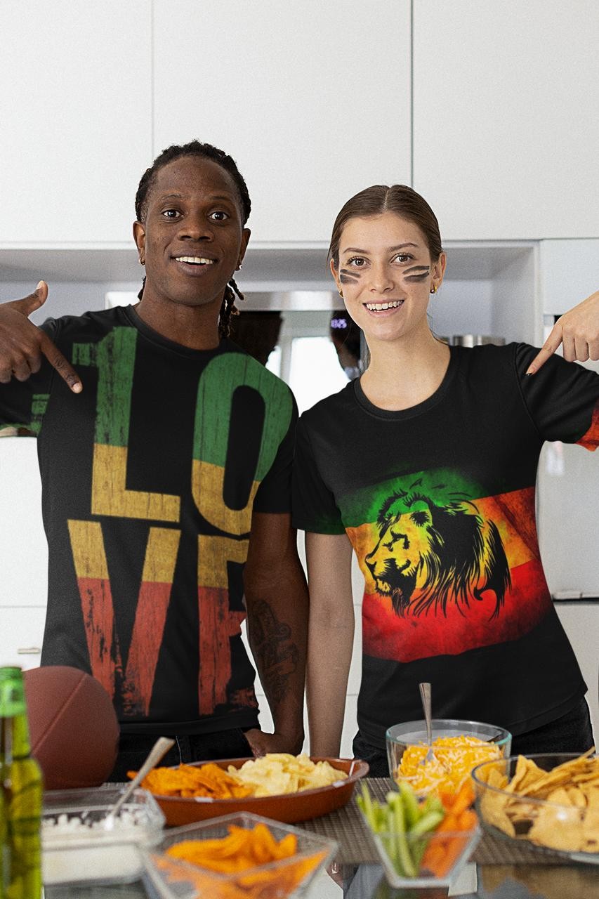 Jah Bless Lion - Rasta Streetwear Culture
