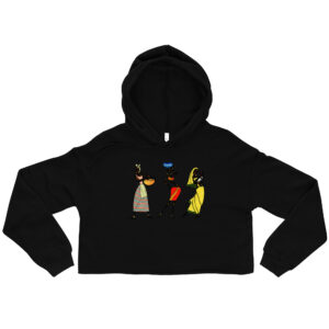 mother africa crop hoodie
